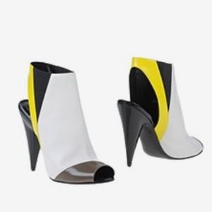 Pierre Hardy white ankle boot